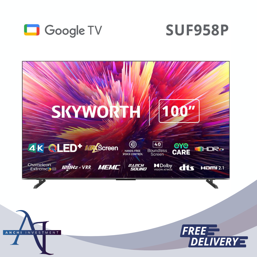 Skyworth (SUF958P) 100” 4k QLED Google TV